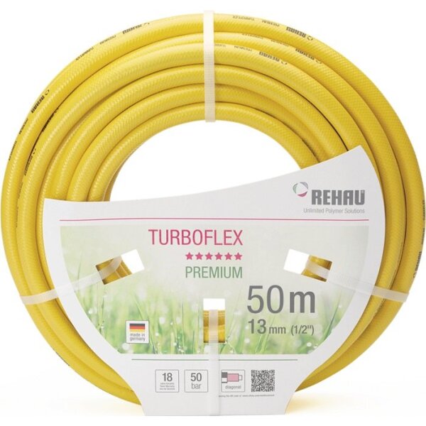 Rehau Wasserschlauch Quattroflex Länge 50 m Innen-Ø 13 mm Außen-Ø 18 mm