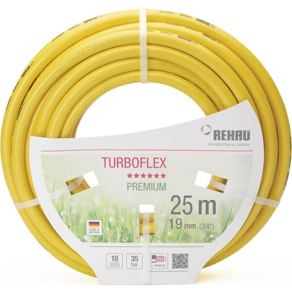 Rehau Wasserschlauch Quattroflex Länge 25 m Innen-Ø 19 mm Außen-Ø 25,2 mm