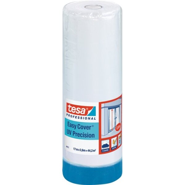 Tesa Folienband Easy Cover® 4411 UV Präzision Plus Länge 17 m Breite 2600 mm Rolle