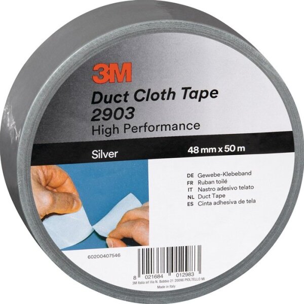 3m Gewebeband Scotch® 2903 silber Länge 50 m Breite 48 mm Rolle