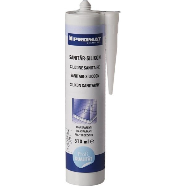 Promat chemicals Sanitärsilikon transparent 310 ml Kartusche