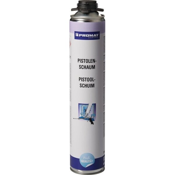 Promat chemicals 1K-Pistolenschaum 750 ml B2 champagner ohne Einweghandschuhe Dose