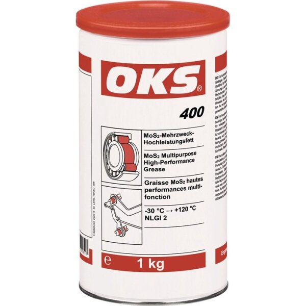Oks MoS² -Mehrzweck-Hochleistungsfett OKS 400 schwarz 1 kg Dose