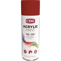 Crc Farbschutzlackspray ACRYLIC PAINT feuerrot glänzend RAL 3000 400 ml Spraydose