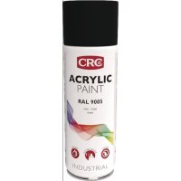 Crc Farbschutzlackspray ACRYLIC PAINT tiefschwarz matt RAL 9005 400 ml Spraydose