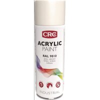 Crc Farbschutzlackspray ACRYLIC PAINT reinweiss glänzend RAL 9010 400 ml Spraydose