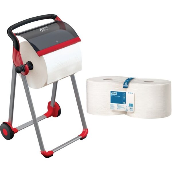 Tork Papierspender-Set H1006xB646xT530ca. mm Kunststoff-/Metallgestell Set