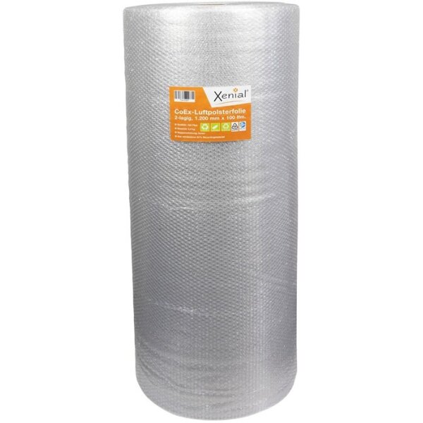 Transpak Luftpolsterfolie Breite 1200mm Länge 100m 2-lagig grau