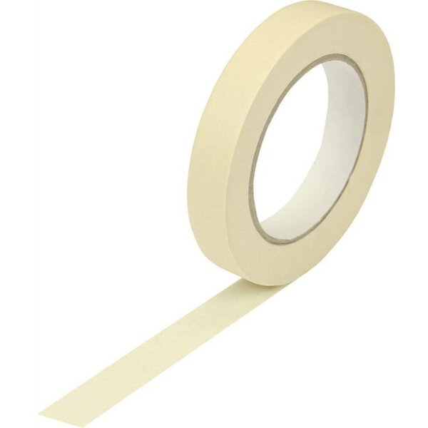 Transpak Kreppband Breite 19mm Länge 50m Stärke 125µ chamois flachkrepp Länge 50 m Breite 19 mm