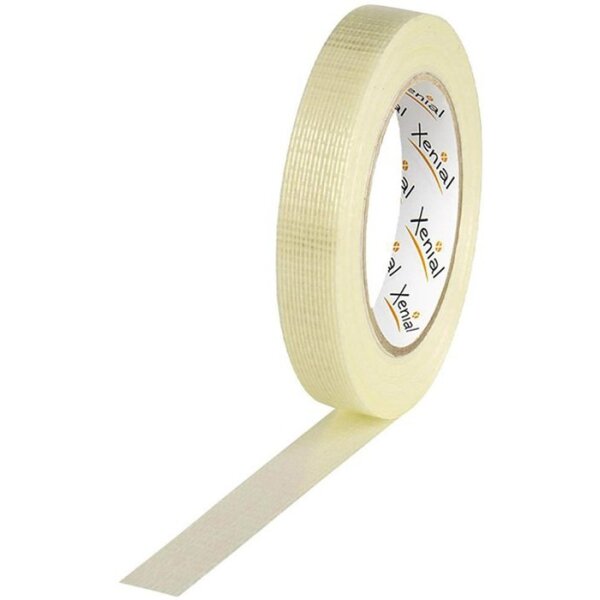 Xenial Filamentklebeband m.Längs-/Querfaden Breite 19mm Länge 50m Stärke 125µ transparent