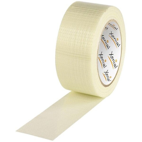 Xenial Filamentklebeband m.Längs-/Querfaden Breite 50mm Länge 50m Stärke 125µ transparent