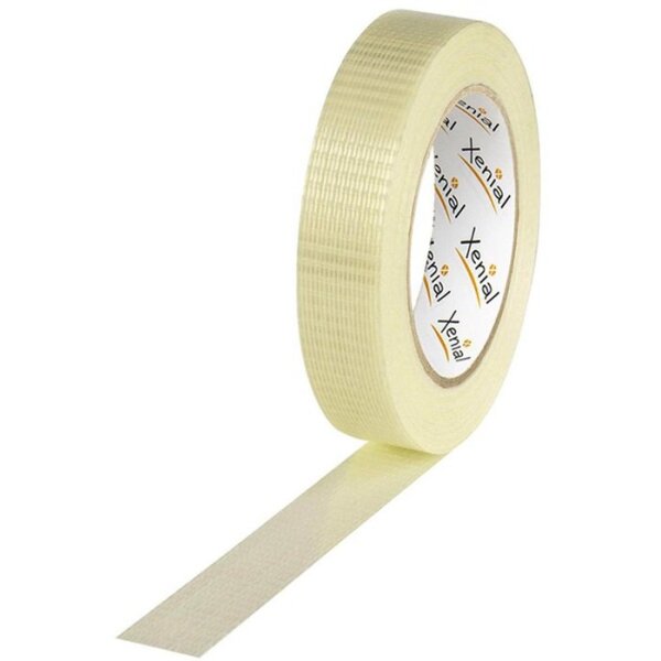 Xenial Filamentklebeband m.Längs-/Querfaden Breite 25mm Länge 50m Stärke 125µ transparent