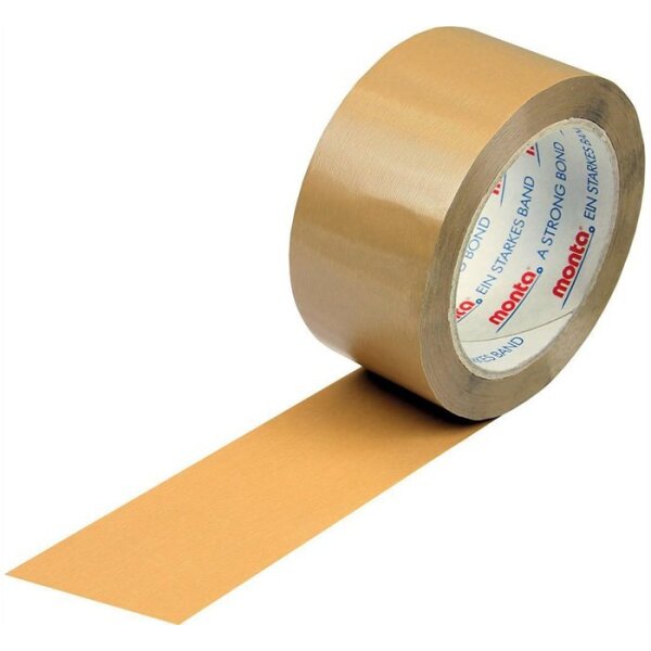 Transpak Klebeband monta 201 Breite 50mm Länge 66m Stärke 54µ PVC braun leise