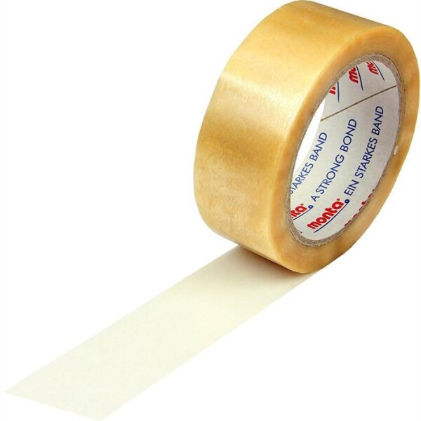 Transpak Klebeband monta 220 Breite 38mm Länge 66m Stärke 54µ PVC transparent leise