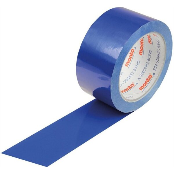 Monta Klebeband monta 250F Breite 50mm Länge 66m Stärke 57µ PVC blau leise