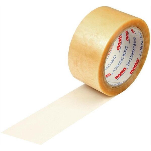 Monta Klebeband monta 283 Breite 50mm Länge 66m Stärke 52µ PVC transparent leise