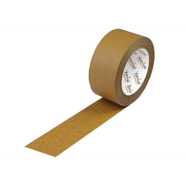 Transpak Klebeband Breite 50mm Länge 50m Stärke 125µ Papier 2 Längs-/1 Sinusfaden 2 laengs 1 sinusfaden