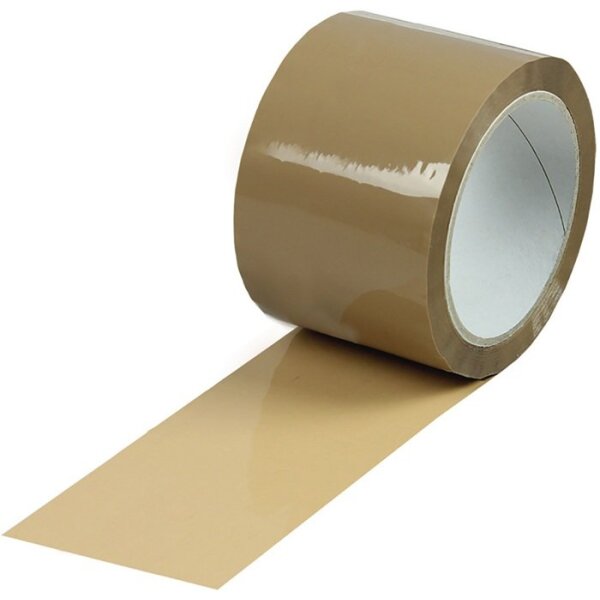 Transpak Klebeband Breite 75mm Länge 66lfm 48µ leise abrollend Naturkautschuk-Kleber