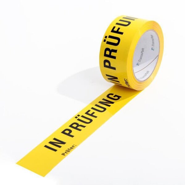 Transpak Warnklebeband PP Breite gelb 50mm Länge 66m Stärke 52µ leise Acrylatkleber gelb Rolle