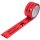 Transpak Warnklebeband PP Breite 50mm Länge 66m Stärke 52µ PP rot Aufdruck Messersymbol Rolle