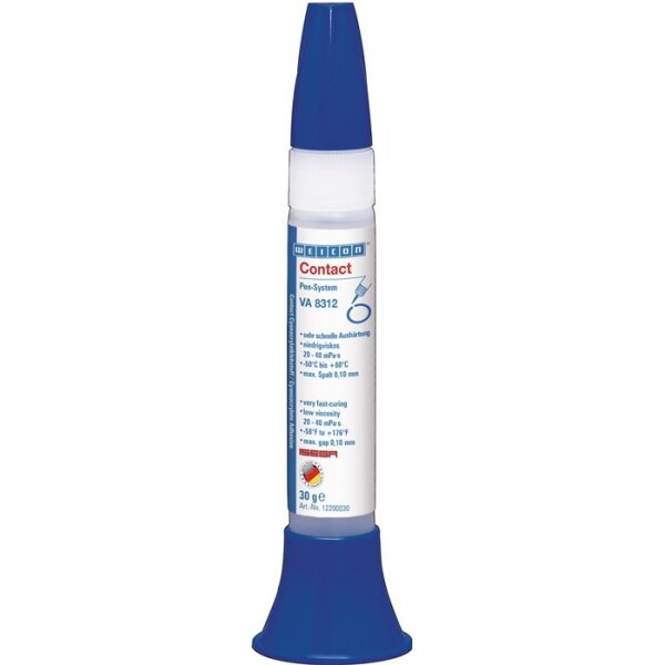 Weicon Cyanacrylatklebstoff Contact VA 8312 30 g ISEGA farblos Pen-System