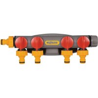 Hozelock 4-Wege-Hahnstück PVC