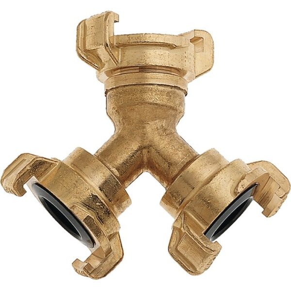 Geka Abzweigstück GEKA plus Messing Schlauchgröße 9,5-38 mm