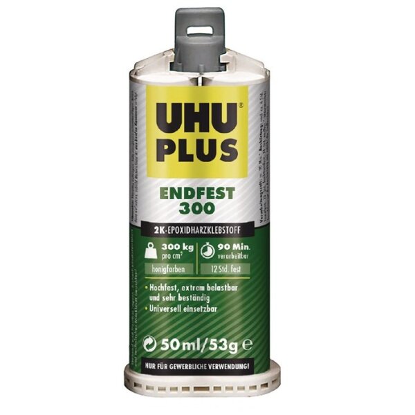 Uhu 2K-Epoxidharzklebstoff PLUS ENDFEST 300 53 g gelblich Doppelkartusche