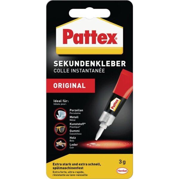 Pattex Sekundenkleber Classic 3 g farblos Tube