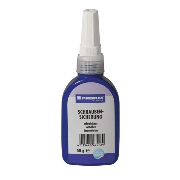 Promat chemicals Schraubensicherung 50 g mittelfest mittelviskos blau Flasche