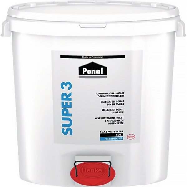Ponal Holzleim Wasserfest / Super 3 30 kg EN 204: D3 Eimer