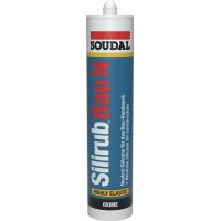 Soudal Silikondichtstoff Silirub Bau N transparent 300 ml...
