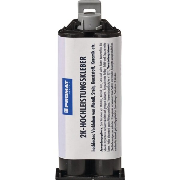 Promat chemicals 2K-Hochleistungskleber 50 g milchig Doppelkartusche