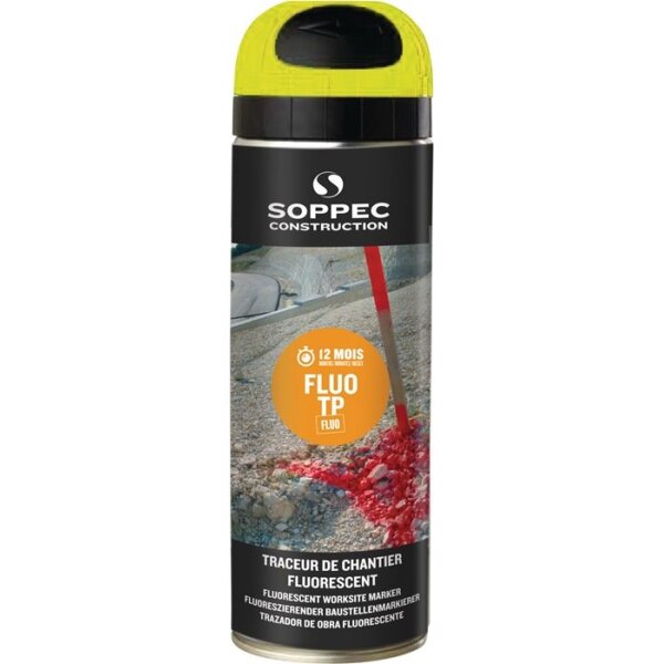 Soppec Baustellenmarkierspray FLUO TP neongelb 500 ml Spraydose