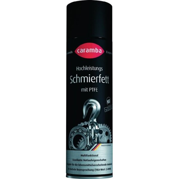 Caramba Hochleistungs Schmierfett mit PTFE hellbraun NSF H2 500 ml Spraydose