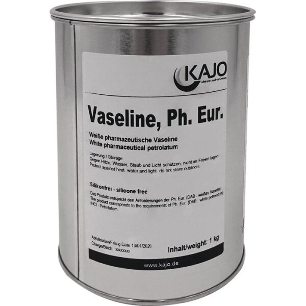 Kajo Vaseline 1 kg weiß DAB10 (dt. Arzneimittelbuch) Dose
