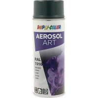 Buntlackspray AEROSOL Art grau glänzend RAL 7016...