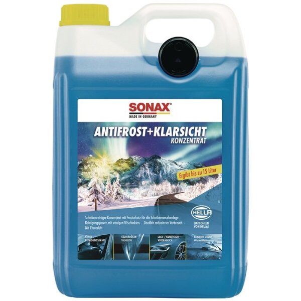 Sonax Scheibenreiniger AntiFrost+KlarSicht Konzentrat Citrus Konzentrat 5 l Kanister