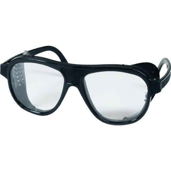 Schmerler Schutzbrille EN 166 Bügel schwarz, Scheibe klar Nylon, Kunststoff