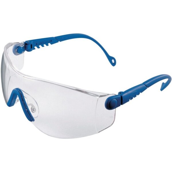 Honeywell Schutzbrille Op-Tema EN 166-1FT Bügel blau, Scheibe klar Polycarbonat