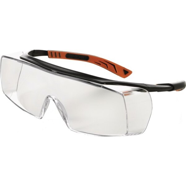 Univet Schutzbrille 5X7010000 EN 166, EN 170 FT K Bügel schwarz, Scheibe klar Polycarbonat