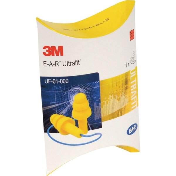 3m Gehörschutzstöpsel E-A-R™ Ultrafit™ EN 352-2:2020 SNR 29 dB 50 Paar / Karton