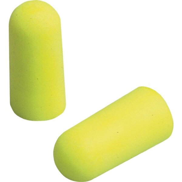 3m Gehörschutzstöpsel E-A-RSoft™ YELLOW NEONS™ EN 352-2:2020 SNR 34 dB 250 Paar / Karton, 1 Paar / Beutel