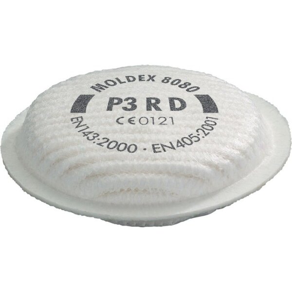 Moldex Partikelfilter 808001 EN 143:2021 P3 f. Serie 8000