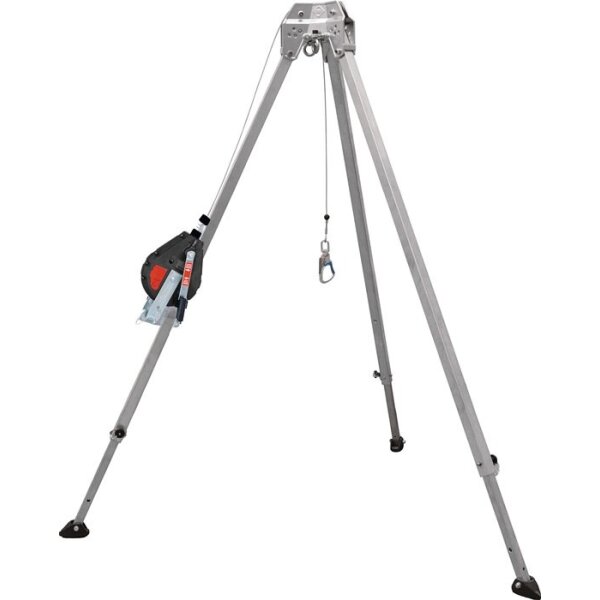 Mas Dreibaum mit Höhensicherungsgerät EN 795b PSA-Kategorie III 19,0 kg Aluminium