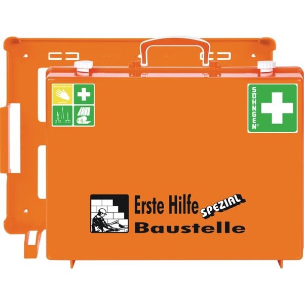 Söhngen Erste Hilfe Koffer Beruf SPEZIAL Baustelle B400xH300xT150ca.mm orange