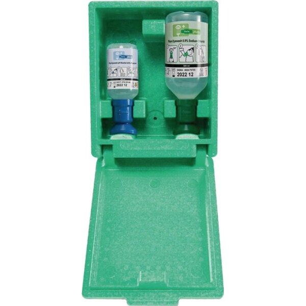 Plum Augennotfallstation 1x200 ml pH Neutral,1x0,5l Augenspülung