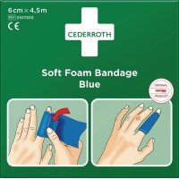 Cederroth Soft Foam Bandage selbsthaftend elastisch, blau...