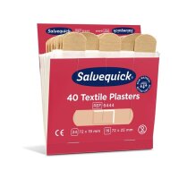 Salvequick Pflasterstrips Salvequick elastisch 6 Nachfüllpack je 40 St.