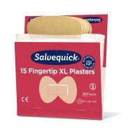 Salvequick Pflasterstrips Salvequick elastisch 6 Nachfüllpack. je 15 St.